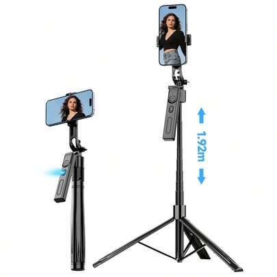 FANGTUOSI Nuevo Estabilizador de Gimbal Actualizado Palo Selfie para Smartphone con Control Remoto Bluetooth, Seguimiento Inteligente AI, Anti-Vibración, Inclinación y Trípode