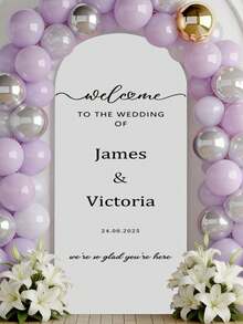 Customized Elastic Arch Backdrop Cover - Customized Arch Backdrop Cover Suitable For Dome Backdrop Stands, Ideal For Birthday Parties, Theme Parties, Weddings, With Multiple Size Options, Breathable, Lightweight, Washable, Fun, Cute, Heart, Elegant And Simple Personalized Customization Options, Unique Personalized Gift - Multicolor - View 10