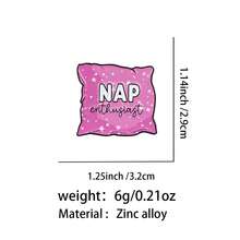"Bạn cứ giữ lấy hai xu của mình đi. Trông bạn thật nghèo rớt mồng tơi." Ghim cài áo tráng men hình gối, ghim cài áo có câu nói về giấc ngủ, huy hiệu cài trên ba lô, phụ kiện quần áo, trang sức thời trang, quà tặng. - màu đen - Xem 14