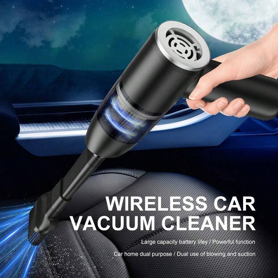 3000PA Mini Vacuum Cleaner, 4-In-1 Air Blower Pump, Brushless Motor, USB 2000mAh, Suitable For Car/Home/Office/Camping/Keyboard