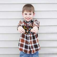 portafolios fresca para niños portafolios delgada de piel con bloqueo de RFID con cierre y soporte para tarjetas de identificación de crédito bolsillo para monedas ventana de identificación para - Juego 2 - Ver 7