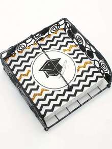 40pcs Graduation Party Napkins - Perfect For School, College And High School Graduation Celebrations | Disposable Napkins Suitable For Graduation Ceremony, Photo Booth And Family Graduation Party - Graduation Cap Printed Napkins - View 7