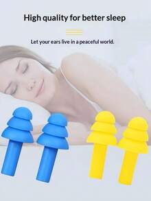 24 piezas de tapones para los oídos de silicona reutilizables en espiral, impermeables y bloqueadores de ruido, ideales para nadar en verano y dormir, protección auditiva suave y cómoda con aislamiento de sonido para viajes, estudio, oficina, conciertos y anti ronquidos - Ver 2