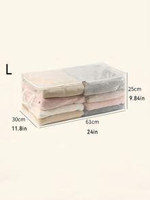Bolsa de almacenamiento grande, organizador de ropa transparente, bolsa de alta capacidad para ropa, ropa de cama, almohadas, juguetes, contenedor de almacenamiento para el dormitorio, organizador de ropa esencial para volver a la escuela - Multicolor - Ver 16
