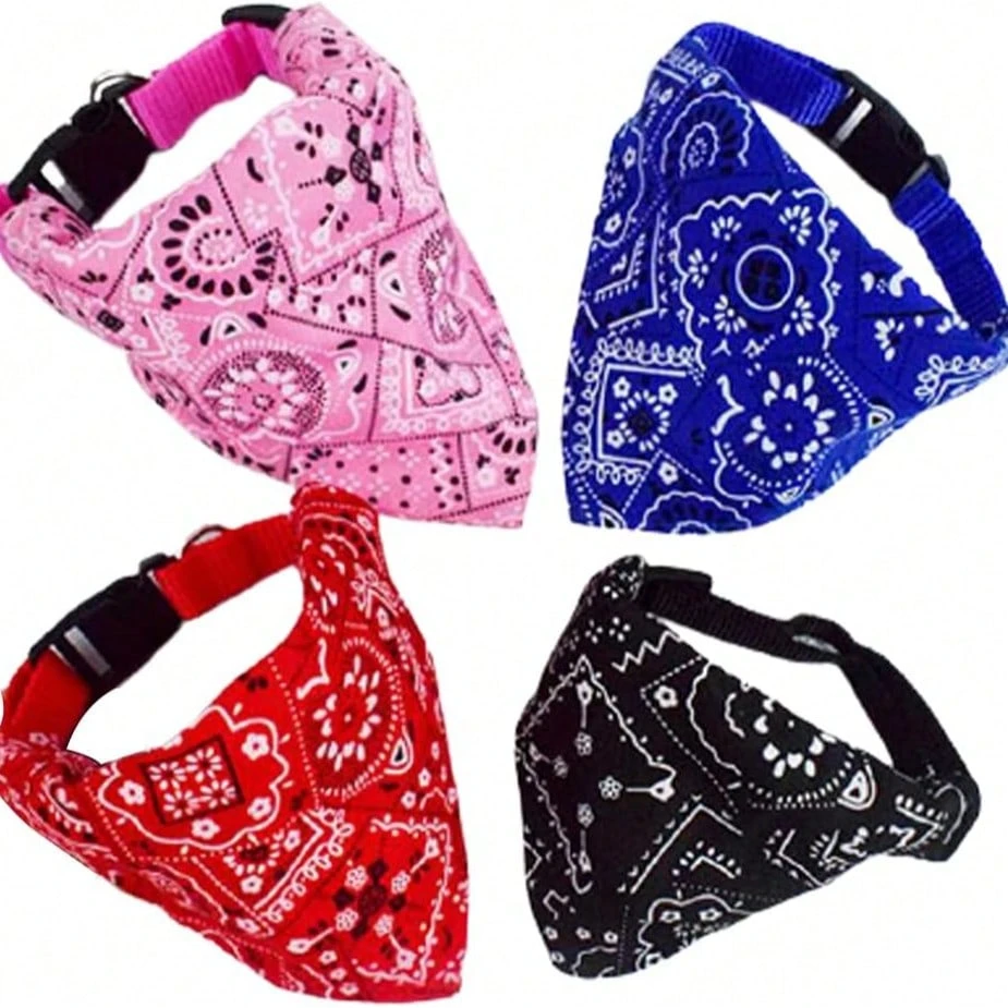 1/3 pièces Bandana réglable en triangle pour animaux de compagnie chien chat, foulard lavable, col, bavette décorative, convient pour les chats, les petits chiens, les chatons, les chiots, bandeau réglable 3