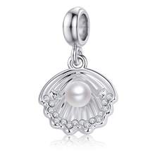 1pc Kawaii Animal & Flower Pearl Dangle Charms, Silver Plated Rhinestone Pendants For DIY Handmade Bracelet Necklace Jewelry Making - Silver - View 11