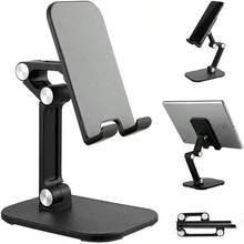 Soporte de escritorio plegable y ajustable para teléfonos, apto para tabletas y teléfonos, estable y duradero, conveniente para transmisión en vivo y ver videos - Multicolor - Ver 4