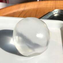 Chunky Creative Coconut Oil Squishy Ball Slow Rebound Stress Relief Soft TPR Sensory Fidget Decompression Daily Gift - Màu trắng trong suốt - Xem 3