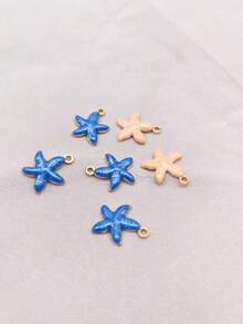1/3/5 piezas Accesorio de collar, pulsera y colgante con elemento de estrella de mar en estilo bohemio, adecuado para uso diario - Multicolor - Ver 2