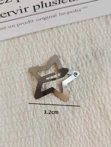 20/15/10/5 件装星星发夹 Y2K 金属星星发夹 金色五角星发夹 侧刘海多功能 BB 夹，星星，夏季，假日，旅行，女士配饰，节日，生日 - 5PCS - 查看 6