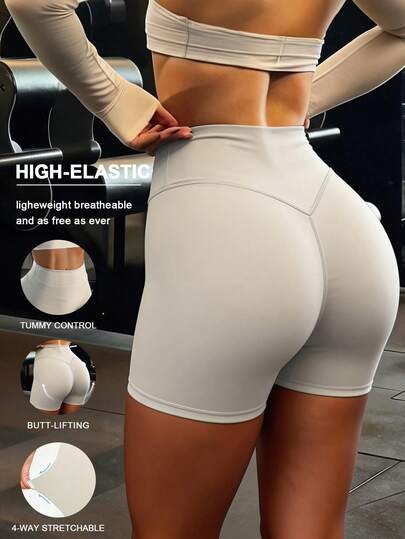  Quần short thể thao nữ GAOVOT màu mơ mùa hè, dáng ôm, gợi cảm, cạp cao, nâng mông, định hình vòng ba, thích hợp cho Pilates, Yoga, chạy bộ và mặc hàng ngày.