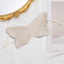 Cloud Butterfly Simulated Silk Eye Mask For Sleep, Light-Blocking, Skin-Friendly, Breathable, Ear-Hanging, Lightweight, Doesn't Press On Eyes, Suitable For Men And Women - 蝴蝶款香檳色 - 查看 3