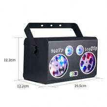 RGB声控迪斯科派对灯,支持DMX512协议,带遥控器,适用于舞台表演、派对、酒吧、KTV、生日、婚礼、舞会装饰,也可作为礼物赠送。 - 查看 11