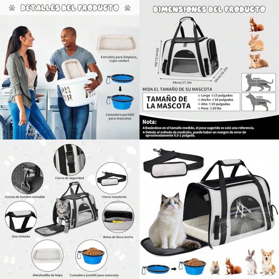 Pet Backpack - Gray - View 1