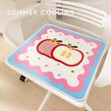 SANRIO Cojín de asiento de seda de hielo con diseño de dibujos animados, almohadilla de enfriamiento de verano, cojín antideslizante para silla de oficina, alfombrilla de silla para estudiantes - 1PC - Ver 11