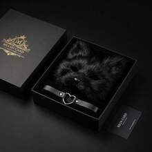 1/2 件套 女童仿毛皮狐狸狼猫棕色黑色灰色毛绒面具 PU 皮革心形项链 Cosplay 配饰 派对装扮 哥特 Y2K 原宿可爱小猫毛绒狐狸面具项链套装 万圣节 Cosplay 派对 嘉年华 嘉年华服装配饰 - 彩色 - 查看 11