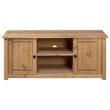 vidaXL TV-Schrank 120 X 40 X 50 Cm Massivholz Panama-Kiefer - Brown - View 5
