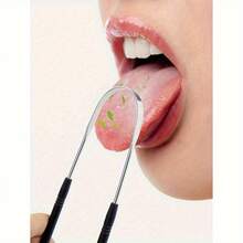 Portable Tongue Cleaner With Case, Daily Oral Care Supplies - 白色 - 查看 4