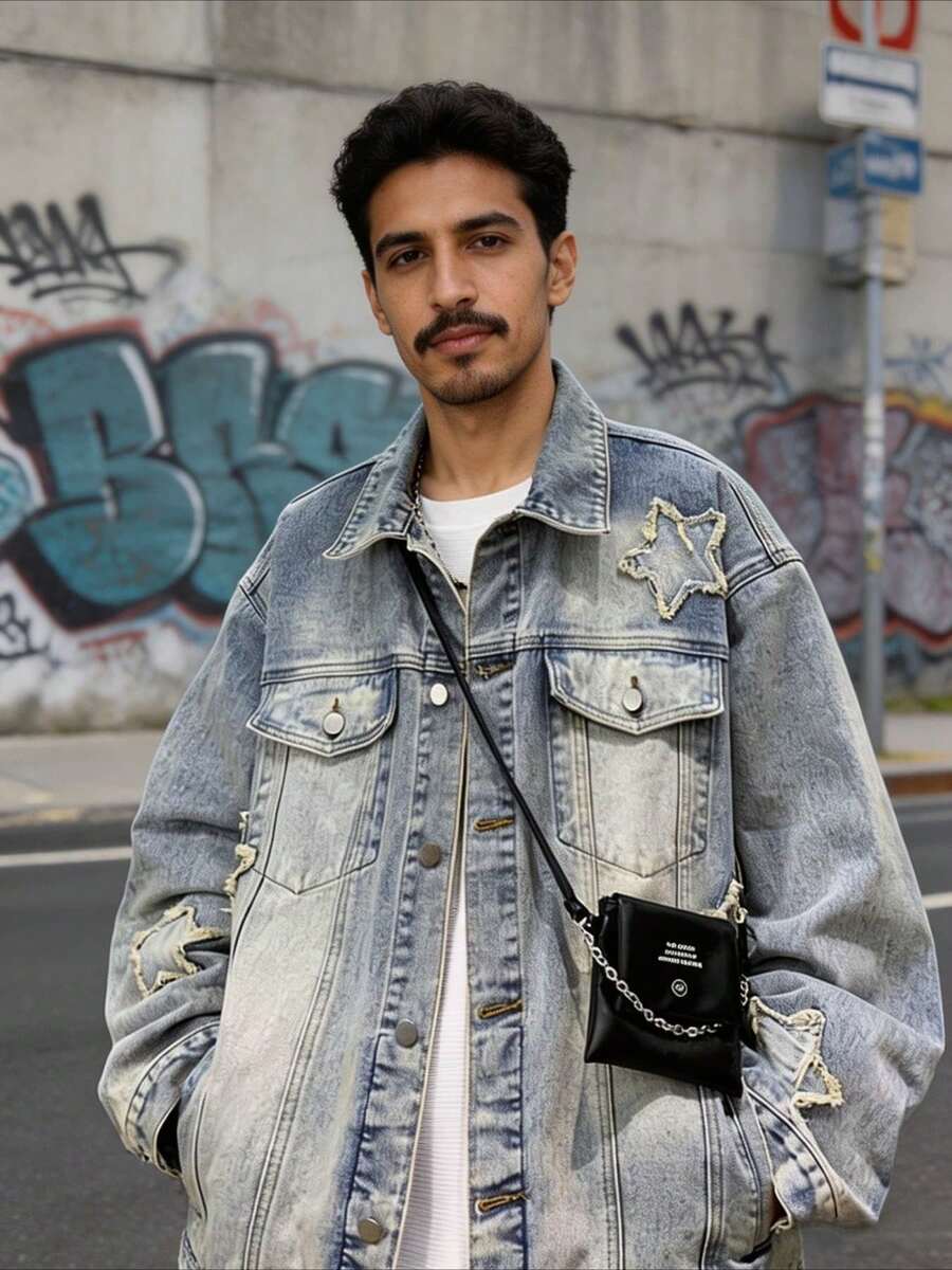 Men Outerwear Co-Ords - 藍色 - 查看 1