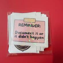 Sticker - "If It's Not Recorded, It Didn't Happen" Humorous Sticker, Suitable For Car Bumpers, Laptops, Motorcycles And Water Bottles - Made Of Durable Polypropylene School Supplies - Multicolor - View 11
