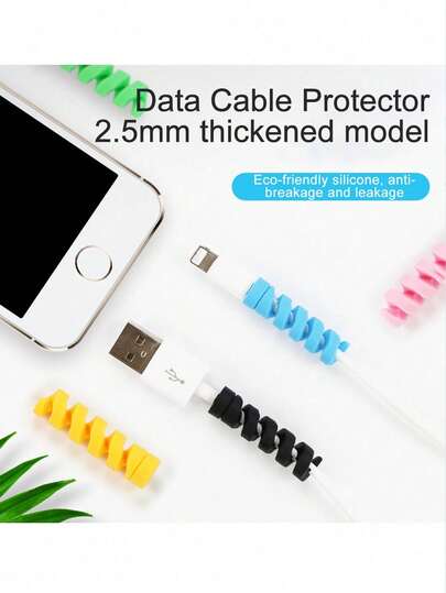 100PCS/50PCS/30PCS/20PCS/4PCS/10PCS Charger Cable Saver, Cable Protector - Charger Protectors - Cord Protector - Cable Protector For Phone Pad Notebook Silicone Cord Protector, Charger Protectors - Cable Cord Saver For Headphone Laptop Cellphone Cable Accessories, Cord Saver Compatible With Iphone, Apple Laptop, Silicone Flexible Cable Wire Protector, Mouse Cable Protector, Suit For All Cellphone Data Lines