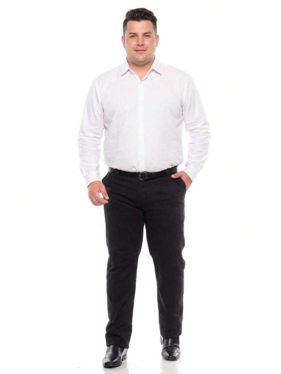 Calça Masculina plus size Estilo Social sofisticada moderna com ajuste perfeito