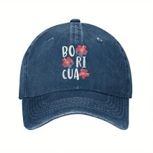 American Retro Washed And Distressed Baseball Cap T Shirt Polico Flower Latin American Puerto Rico Puerto Rico T Shirt Popular Style Washed And Distressed Baseball Cap Brand Washed Distressed Curved Brim Hat Hip-Hop Style - Baseball Cap - View 10
