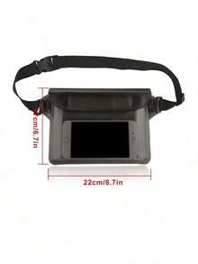 Waterproof Waist Bag, Outdoor Waterproof Bag, EVA Swimming Waist Bag, Waterproof Phone Storage Bag, Lightweight Sealed Zipper Pouch - Suitable For Hiking, Travel, Beach, Outdoor, Boating, Kayaking, Swimming, Camping, Picnicking And Other Activities - Beach Waist Pack, Ideal For Outdoor Water Sports, Beach Party, Valentine's Day, Mother's Day, Independence Day, Thanksgiving - 黑色 - 查看 4