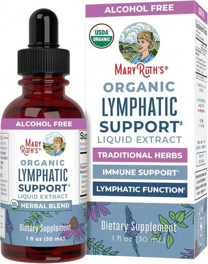Mary-Ruth's Organic Lymphatic Support |     Vegan Immune Supplement