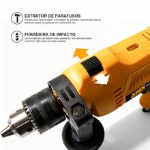 DEWEN 34-Piece Drill/Driver Kit (480W) + Angle Grinder (530W) With Case And Accessories - Special Offer - Xem 9