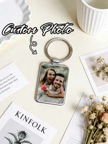 Customized Keychains, Personalised Photo Keychains, Custom Photo Keychains, Engravable, Custom Photos And Text, Photo Gifts, Personalised Keychain Gifts, Anniversary Gifts, Unique Couple Gifts - Multicolor - View 5