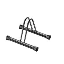 Suporte de Bicicleta - Suporte de Armazenamento de Bicicleta de Aço para Uso Interno/Externo para Bicicletas de Montanha e Bicicletas de Estrada - Suporte de Pneu para Caminhões - Preto - Visão 7