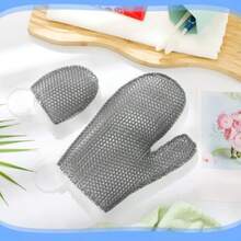 Vesici Juego de 2 Guantes Exfoliantes de Nido de Abeja Esponjas para Baño Exfoliantes Faciales Y Corporales para Ducha Limpieza Corporal Ducha Rostro Piel Spa de Belleza Gris - gris - Ver 5