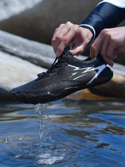  HDOXSE Summer Beach Shoes, Unisex Swimming Shoes, Couples Fitness Yoga Shoes, Water & Land Amphibious Sports Quick-Dry Anti-Slip Wading Shoes, Breathable Women Shoes