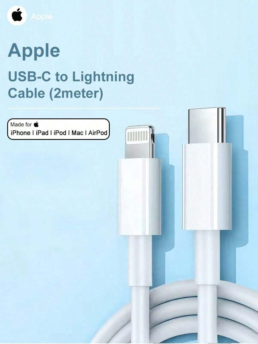 Apple USB-C to Lightning Cable (2 meter) - 白色 - 查看 1