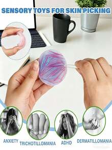 1pc Colorful Silicone Wire Clip Sensory Stress Relief Tool - A Portable Handheld Anxiety Relief Tool That Helps Train Fine Motor Skills And Concentration. Ideal For The Office, Classroom, Home, And Travel, It Also Makes A Great Choice For Birthday Gifts, Graduation Party Favors, Party Favors, Back-To-School Stuffing, And Classroom Rewards. - Multicolor - View 6