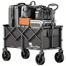 Foldable Outdoor Trolley With A High Load Capacity, Camping, Picnics, And Shopping Trips.It Features All-Terrain Wheels And Is Barbecues And Beach Outings - Monster - 查看 11