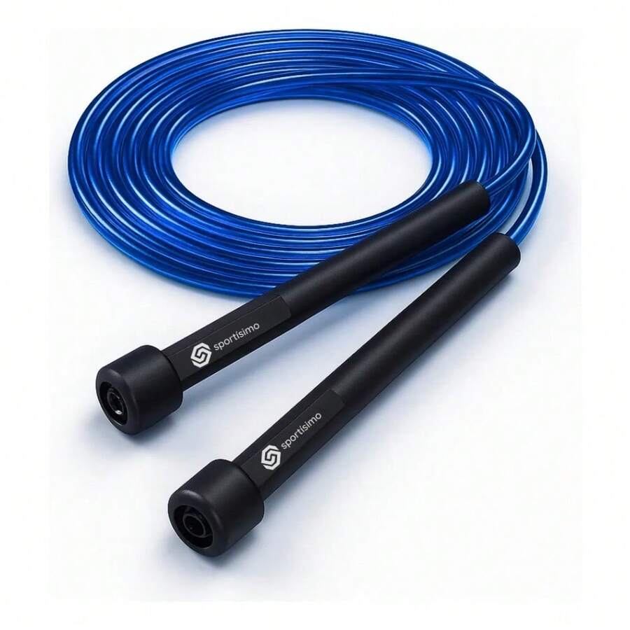 Sportisimo Jump Rope - Adjustable Exercise Jumping Rope, Blue - Niebieski - Zobacz 1