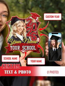 Graduation Season Custom Big Head Cutout On A Stick-9 Styles,Personalized Fat Heads, Face Cardboard Cutouts, Fun Party Decor, Grad Time, Graduation Gig, Birthday, Upload Your Photo - Multicolor - View 3