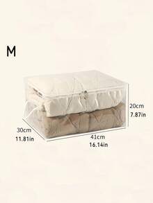 Bolsa de almacenamiento grande, organizador de ropa transparente, bolsa de alta capacidad para ropa, ropa de cama, almohadas, juguetes, contenedor de almacenamiento para el dormitorio, organizador de ropa esencial para volver a la escuela - Multicolor - Ver 14