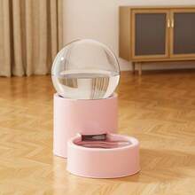 1个自动猫狗饮水器，自动宠物喂食器，食物储存容器，宠物饮水喂食碗，通用宠物用品 - 0.8升 - 查看 5