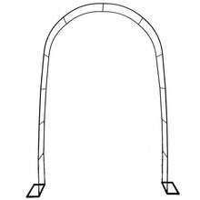 Steel Garden Arch Trellis,Climbing Plant Support Archway Frame, Versatile Wedding Arch Gate With Easy Install & Storage, Great For Roses Vines Balloons - Black - View 11