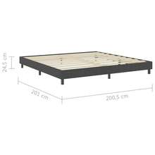 vidaXL Boxspring-Bettgestell Grau Stoff 200x200 cm - Grigio - Visualizzare 8