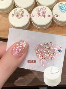 annies 5克香槟金反光闪粉星河凝胶指甲油套装，半永久可卸UV凝胶，适合初学者美甲艺术 - 彩色 - 查看 16