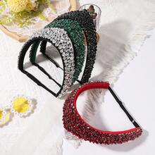 1件奢华全镶钻新娘婚礼发饰头箍 - 彩色 - 查看 4