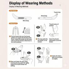 1pc Adjustable Breathable Wrist Brace With Thumb Stabilizer - Ergonomic Design To Support, Suitable For Computer Typing, Repetitive Work, With Anti-Slip Feature - Multicolor - View 8
