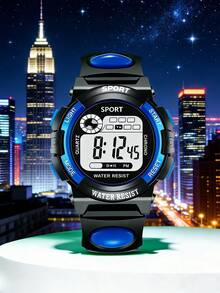 A Shock-Resistant, Multi-Color Round Student Watch With Alarm, Date, Timer, Luminous Display And Other Functions. It Is A Great Gift For Teenagers - Multicolor - View 11