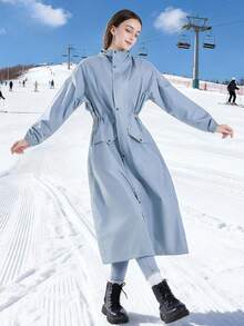 韩版女式雨衣，成人防水防风长袖骑行雨披，甜美女孩款 - 女款雨衣 - 查看 22