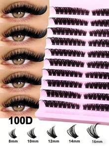 140/160/180 sợi mi giả D Curl tự làm, 80 sợi mi giả D Curl, mi giả D Curl 0.07mm 8-16mm hỗn hợp tự nhiên, mi giả siêu dày dài, mi giả uốn cong từng sợi, mi giả dài mảnh, mi giả hiệu ứng hoạt hình dài, phù hợp cho người mới bắt đầu sử dụng tại nhà. 200 sợi mi giả siêu dày, 200 sợi mi giả dung lượng lớn, mi giả từng sợi, mi giả. - D - Xem 3