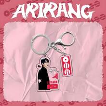 B/TS 5cm 雙面壓克力鑰匙圈，ARIRANG 人像形狀吊飾，Jung/Kook JIMIN RM JIN JHOPE V 附龍蝦扣小吊飾，K-Pop 明星周邊掛飾，粉絲支持，背包裝飾，生日節日禮物，給 ARMY 的禮物 - 彩色 - 查看 6